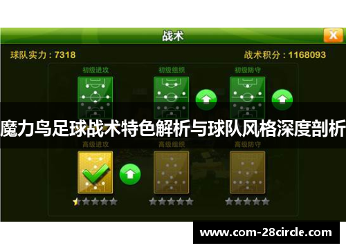 魔力鸟足球战术特色解析与球队风格深度剖析