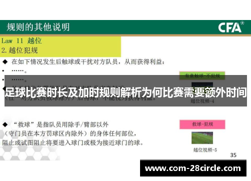 足球比赛时长及加时规则解析为何比赛需要额外时间 足球比赛时长及加时规则解析为何比赛需要额外时间